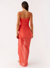 Louana Maxi Dress - Coral