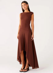 Danika Maxi Dress - Chocolate