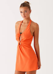 Coa Mini Dress - Tangerine