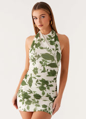 Vianne Mini Dress - Verdant Bloom