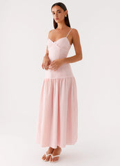 Found You Midi Dress - Pink