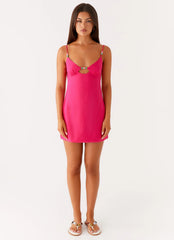 Vander Mini Dress - Fuchsia