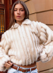 Naylor Faux Fur Jacket - Blonde