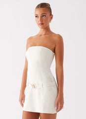 Lume Strapless Mini Dress - Ivory