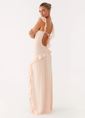 Naya Maxi Dress - Peach