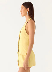 Jeanie Mini Dress - Yellow