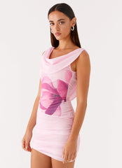 Good Fortune Mini Dress - Pink