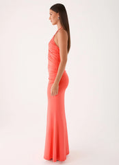 Aminata Maxi Dress - Burnt Coral