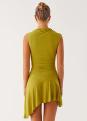Lanai Mesh Mini Dress - Lime