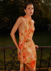 Lou Midi Dress - Sunset Floral
