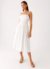 Phillipa Midi Dress - White