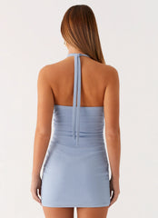 Camille Mini Dress - Cornflower Blue