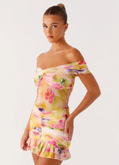 Frances Mini Dress - Sunburst Floral