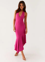 Perdita Midi Dress - Fuchsia