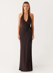 So Chic Maxi Dress - Cool Chocolate