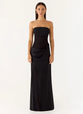 Champagne Skies Maxi Dress - Black