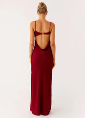 Alouette Maxi Dress - Burgundy
