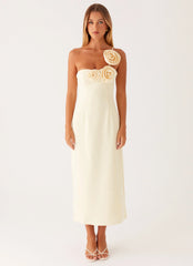 Sweetpea Midi Dress - Yellow