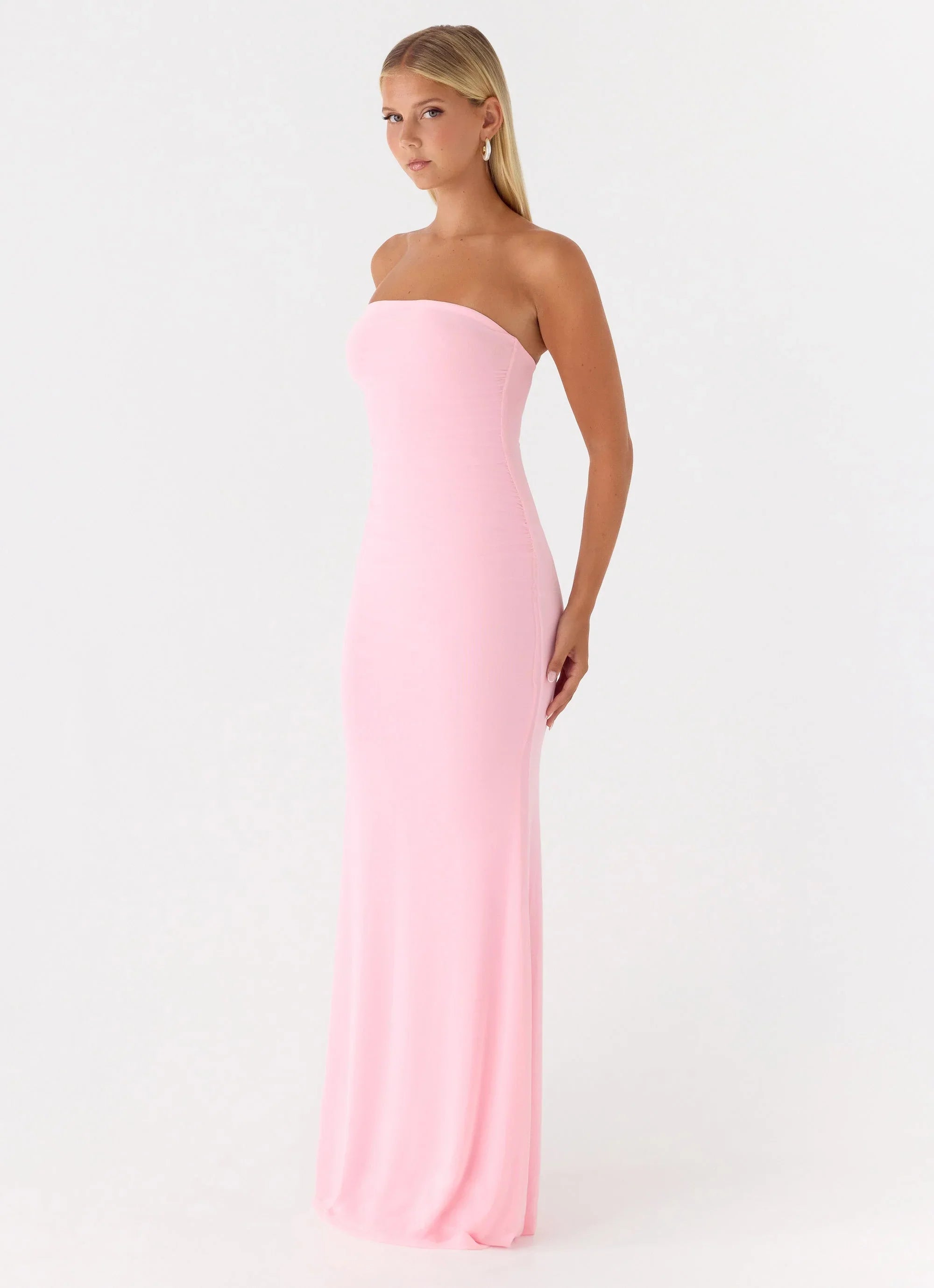 Iroha Strapless Maxi Dress - Pink