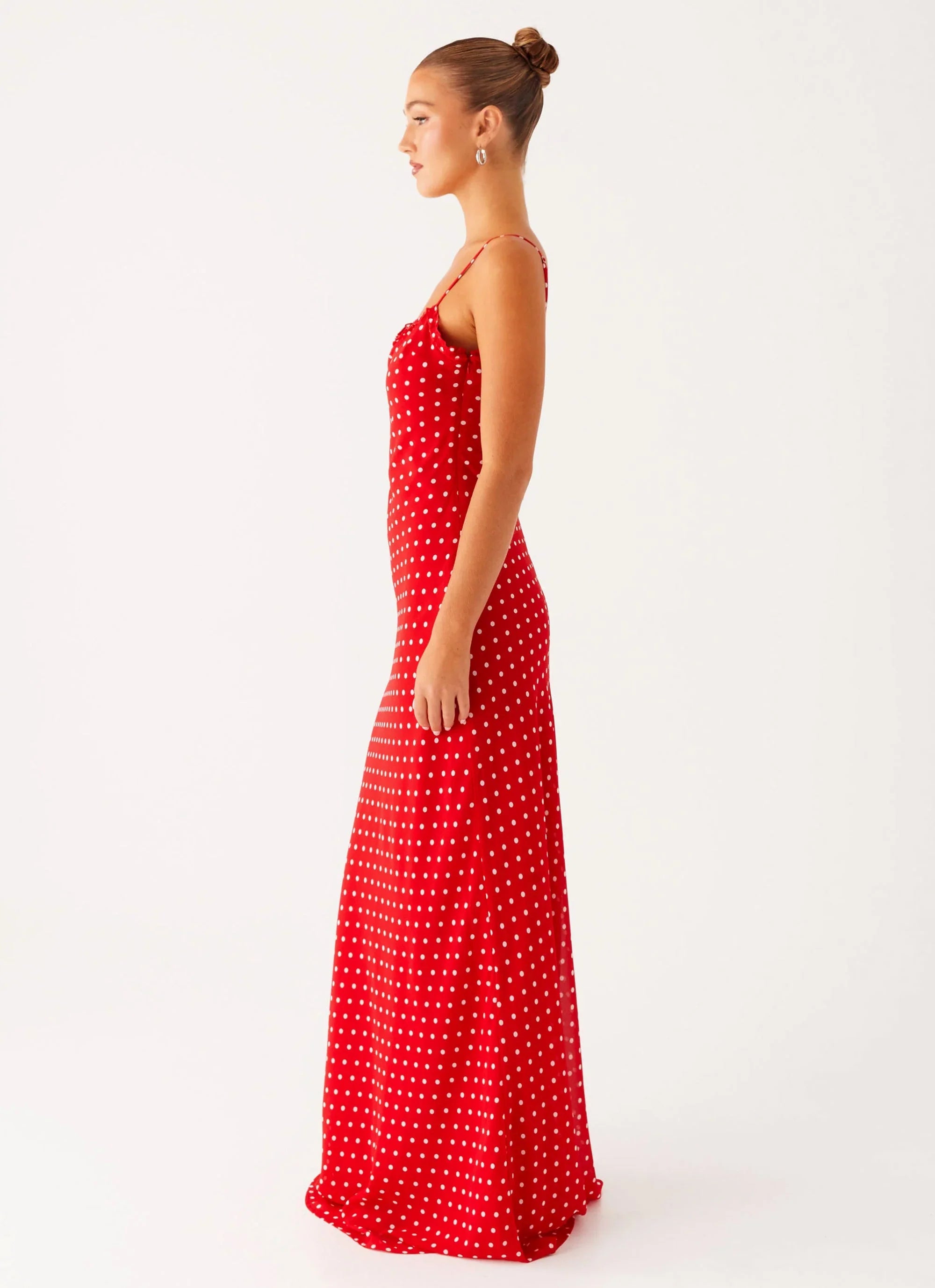 Pareo Maxi Dress - Red Polka Dot