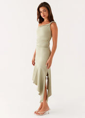 Huntah Midi Dress - Sage
