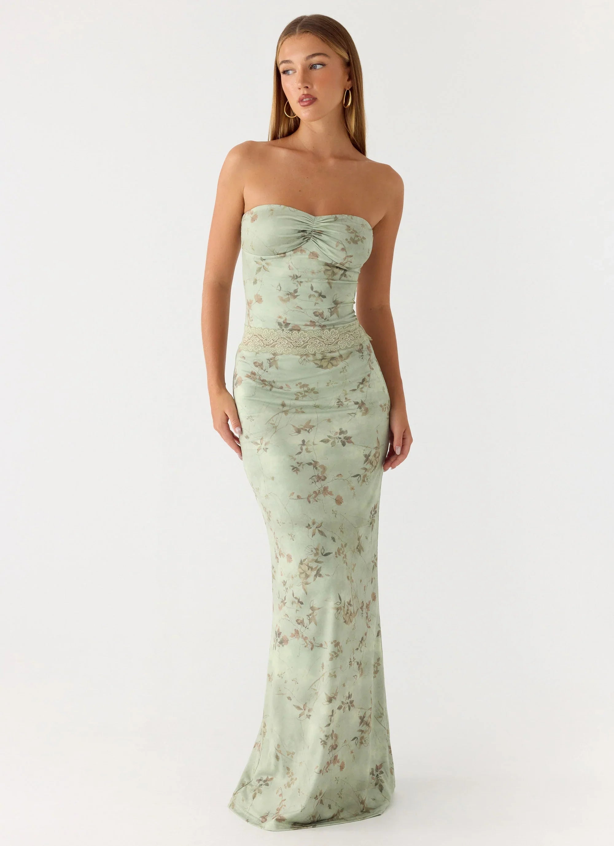Come Through Maxi Dress - Wispy Fern