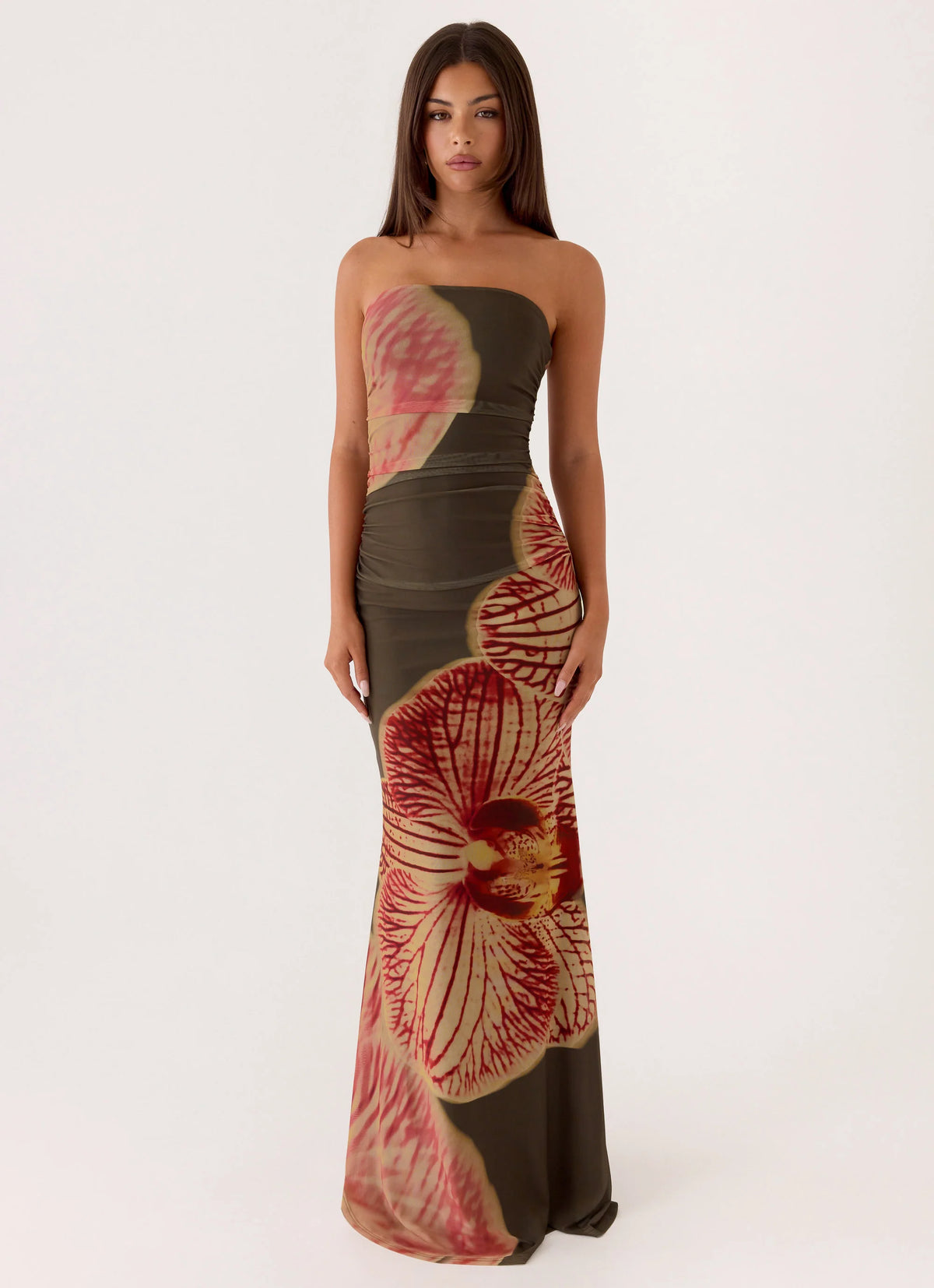 Iroha Strapless Maxi Dress - Jungle Grove