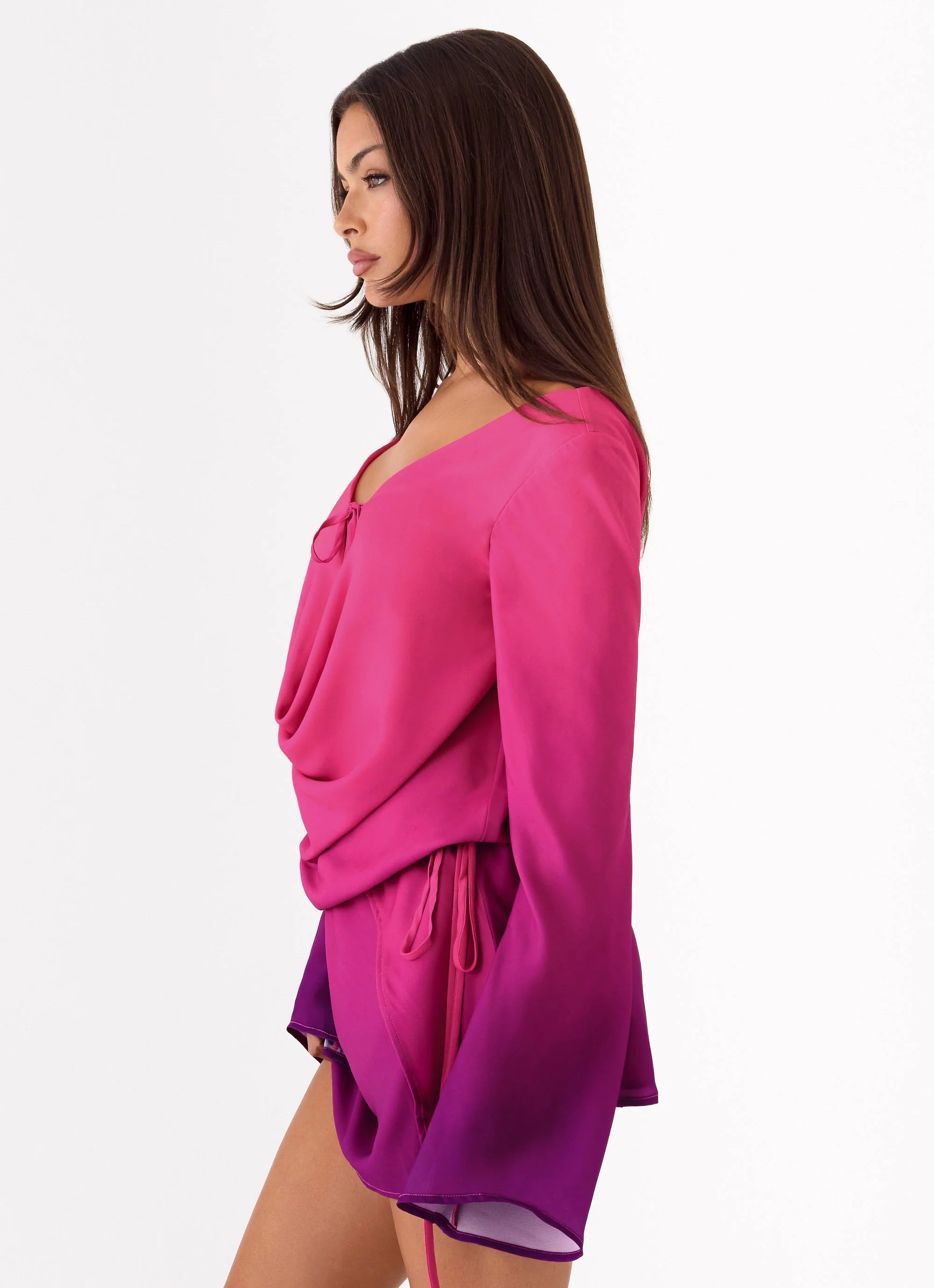 Rafaella Mini Dress - Fuchsia Violet Ombre