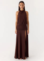 All This Aura Maxi Dress - Chocolate