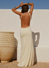 Mistlight Cowl Maxi Dress - Yellow