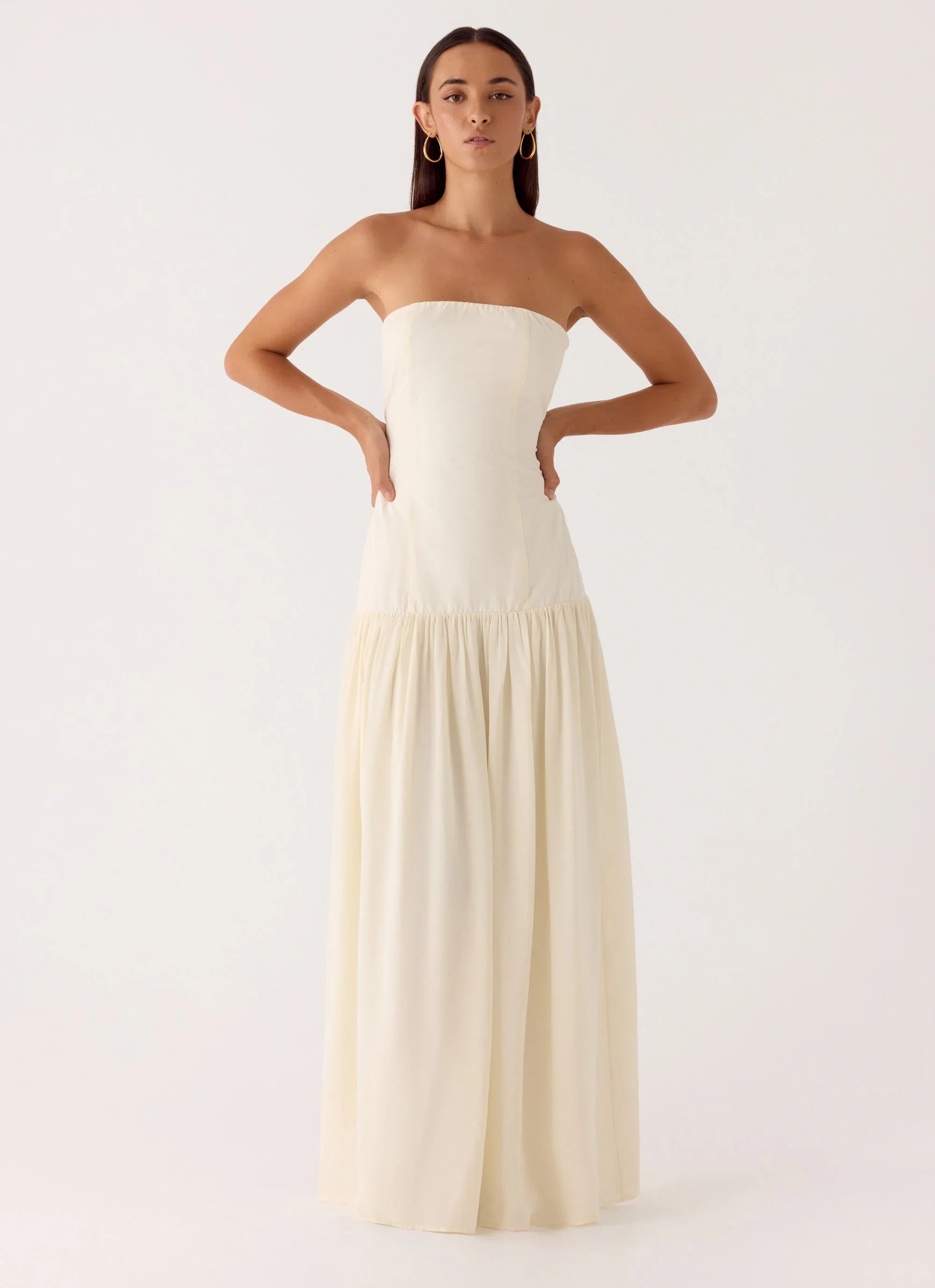 Slowing Tide Maxi Dress - Ivory