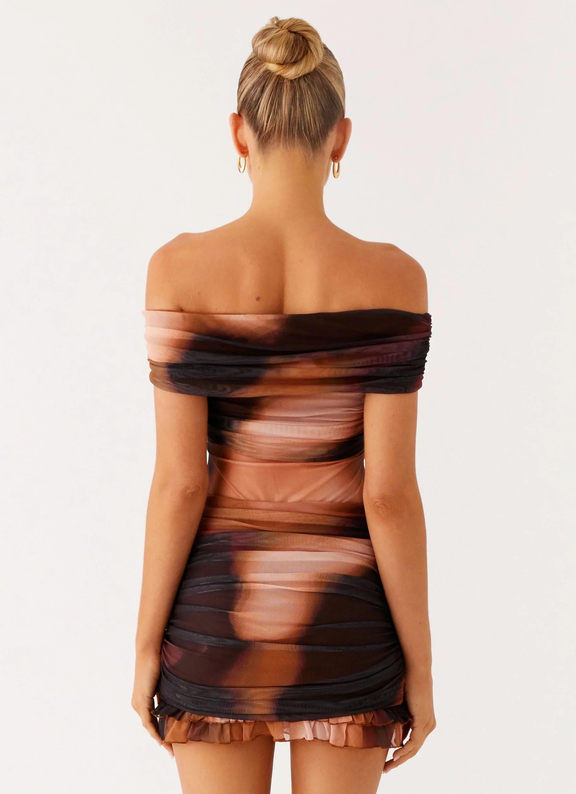 Frances Mini Dress - Black Gradient
