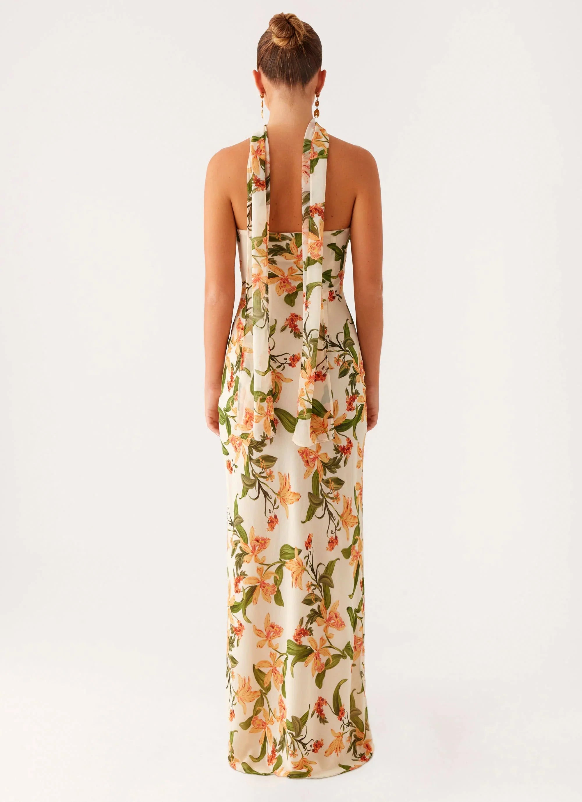 Gali Strapless Maxi Dress - Floral Print