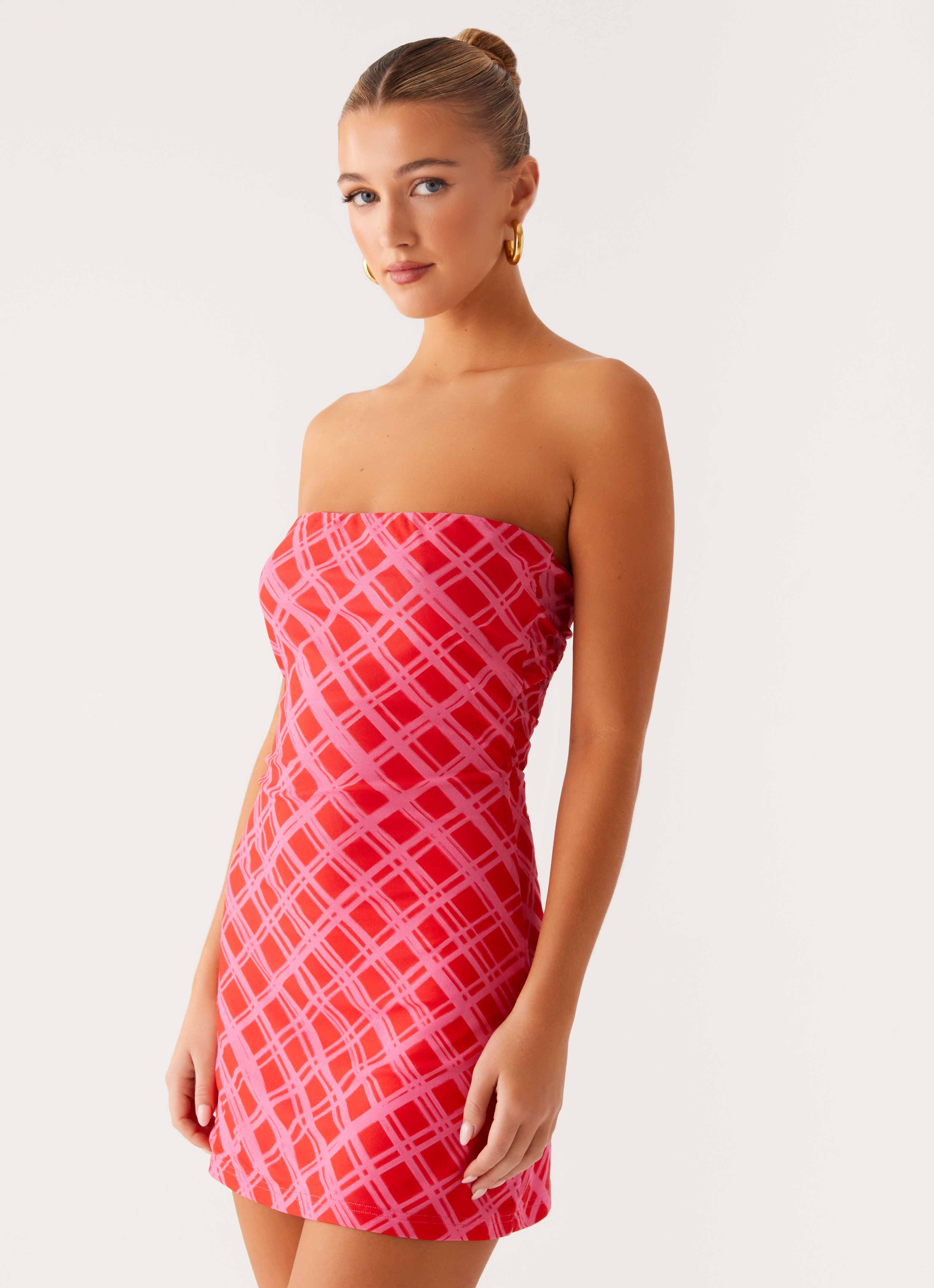 Hamilton Mini Dress - Pink Check
