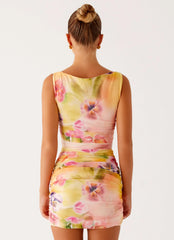 Yennifer Mini Dress - Sunburst Floral