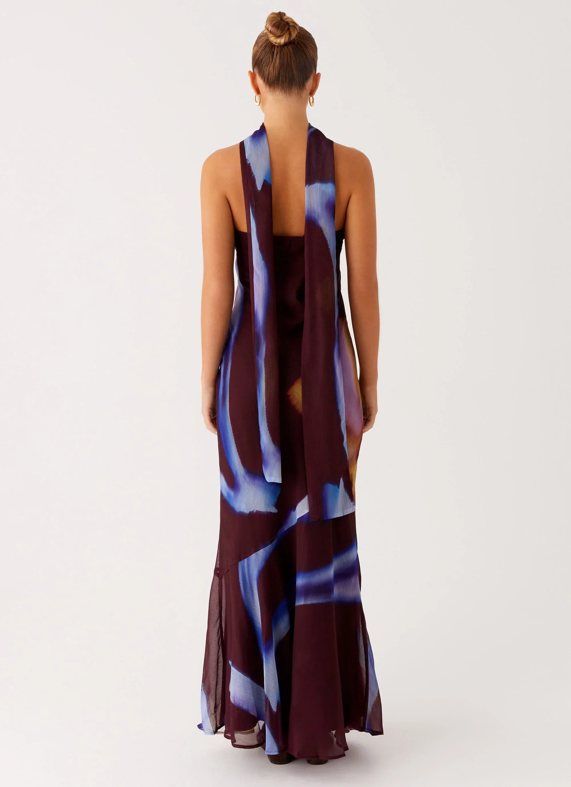 Under The Pagoda Maxi Dress - Dark Floral