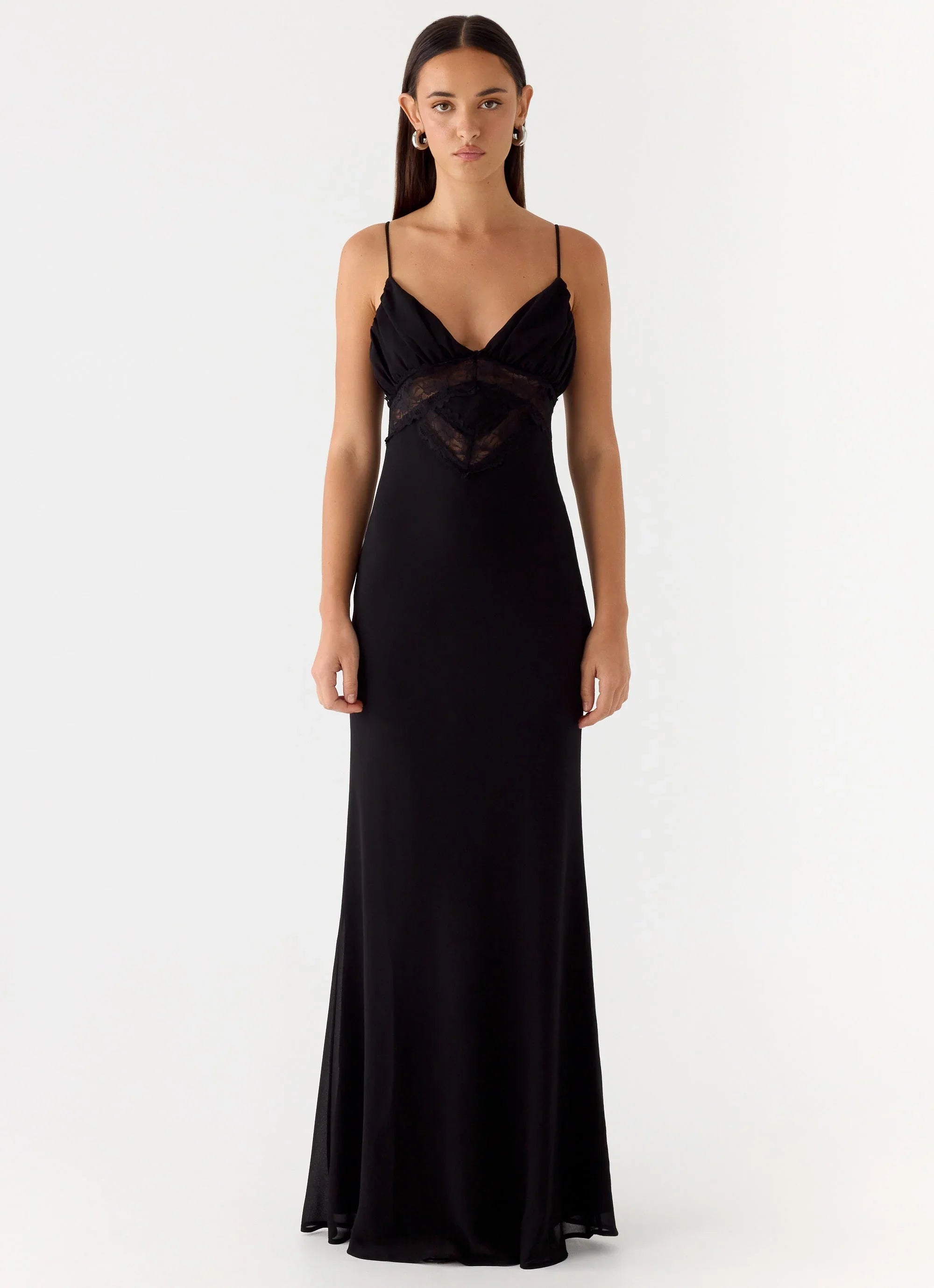 Opulent Maxi Dress - Black