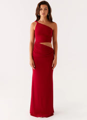 Three Wishes Maxi Dress - Raspberry