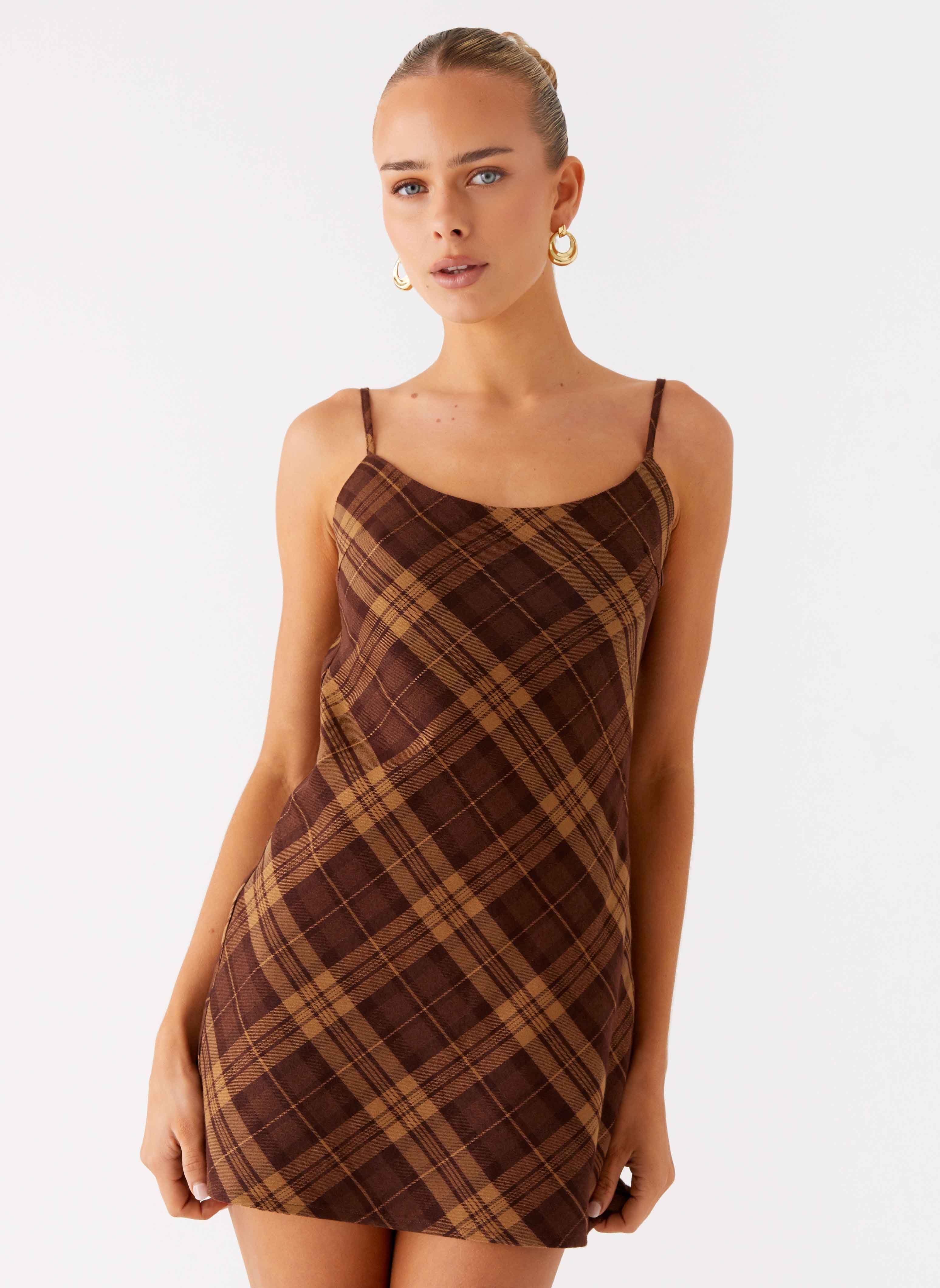 Radio Star Mini Dress - Plaid