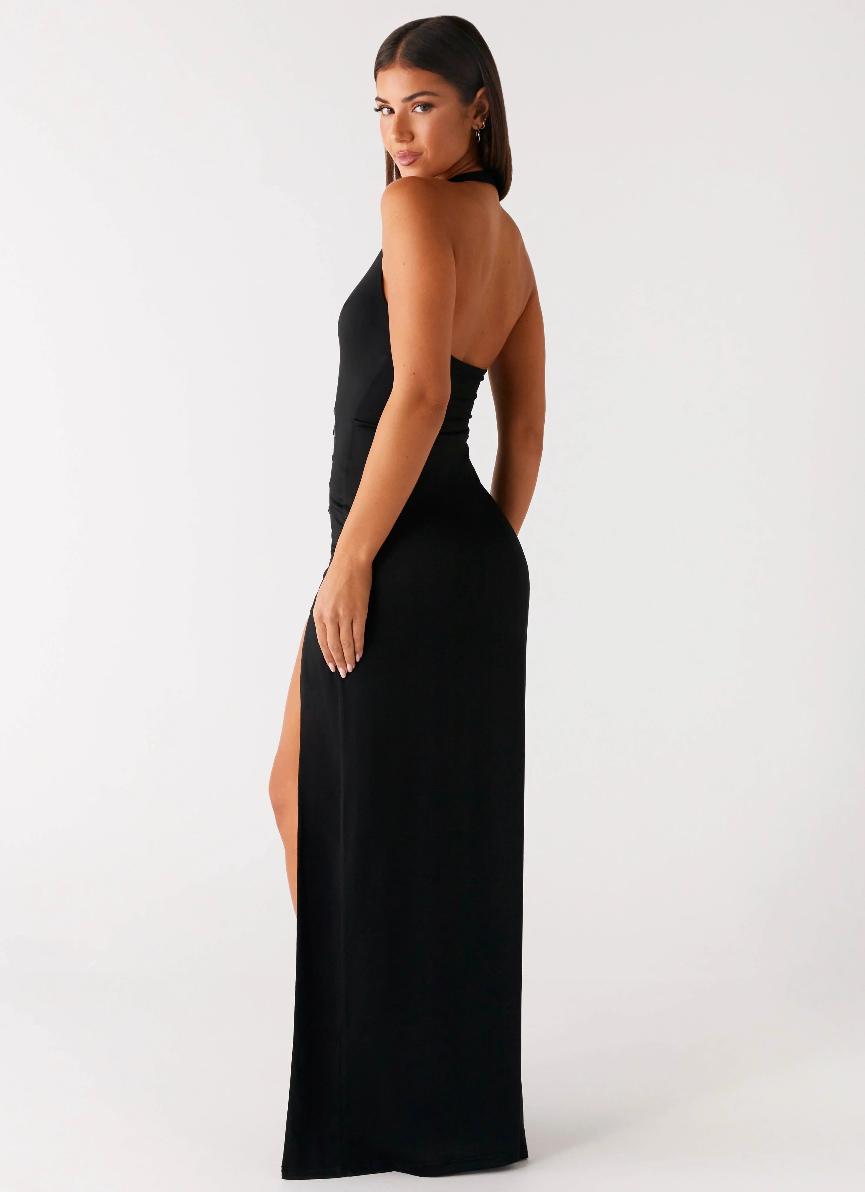 Midnight Dreams Maxi Dress - Black