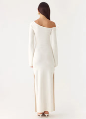 Kova Knit Maxi Dress - White