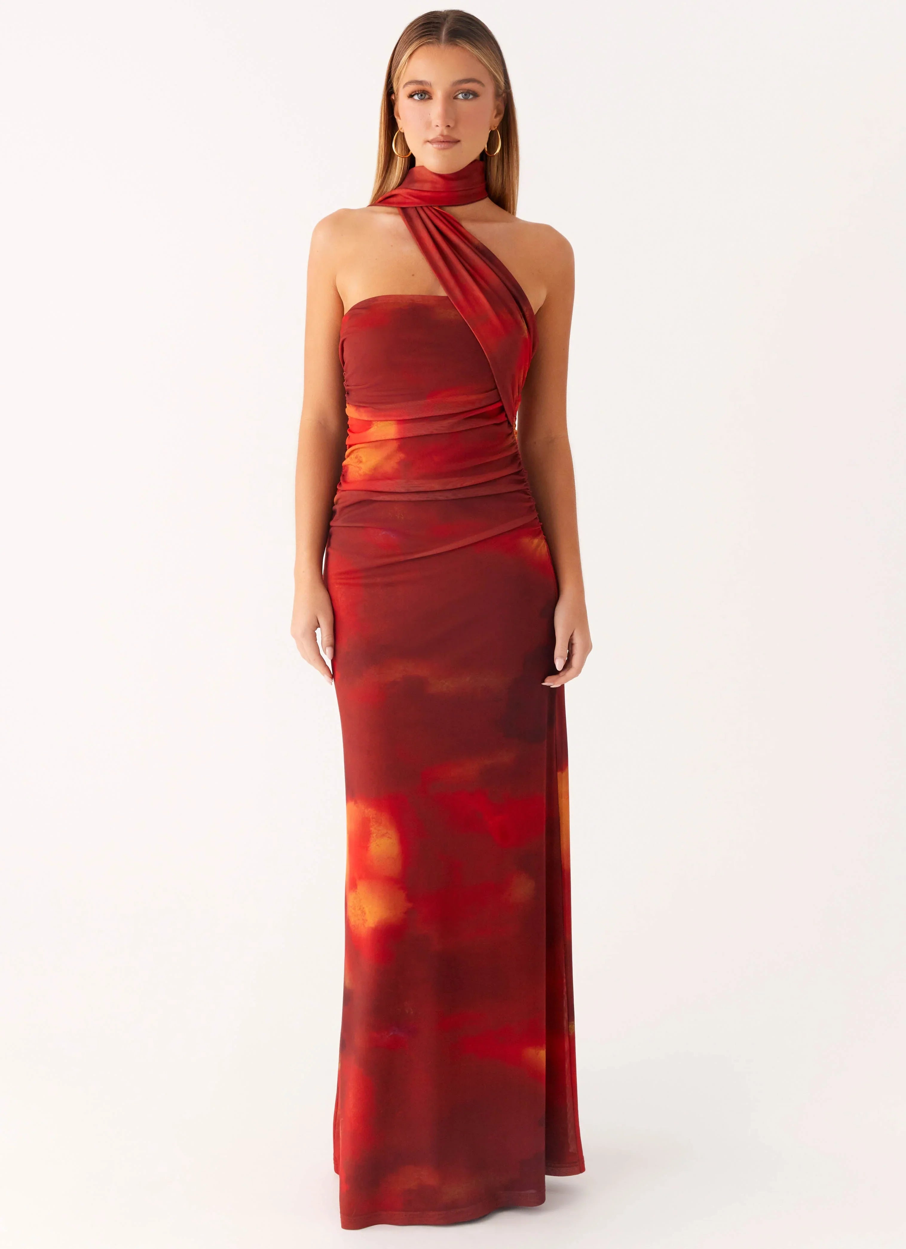 Songbird Maxi Dress - Scarlet Blur