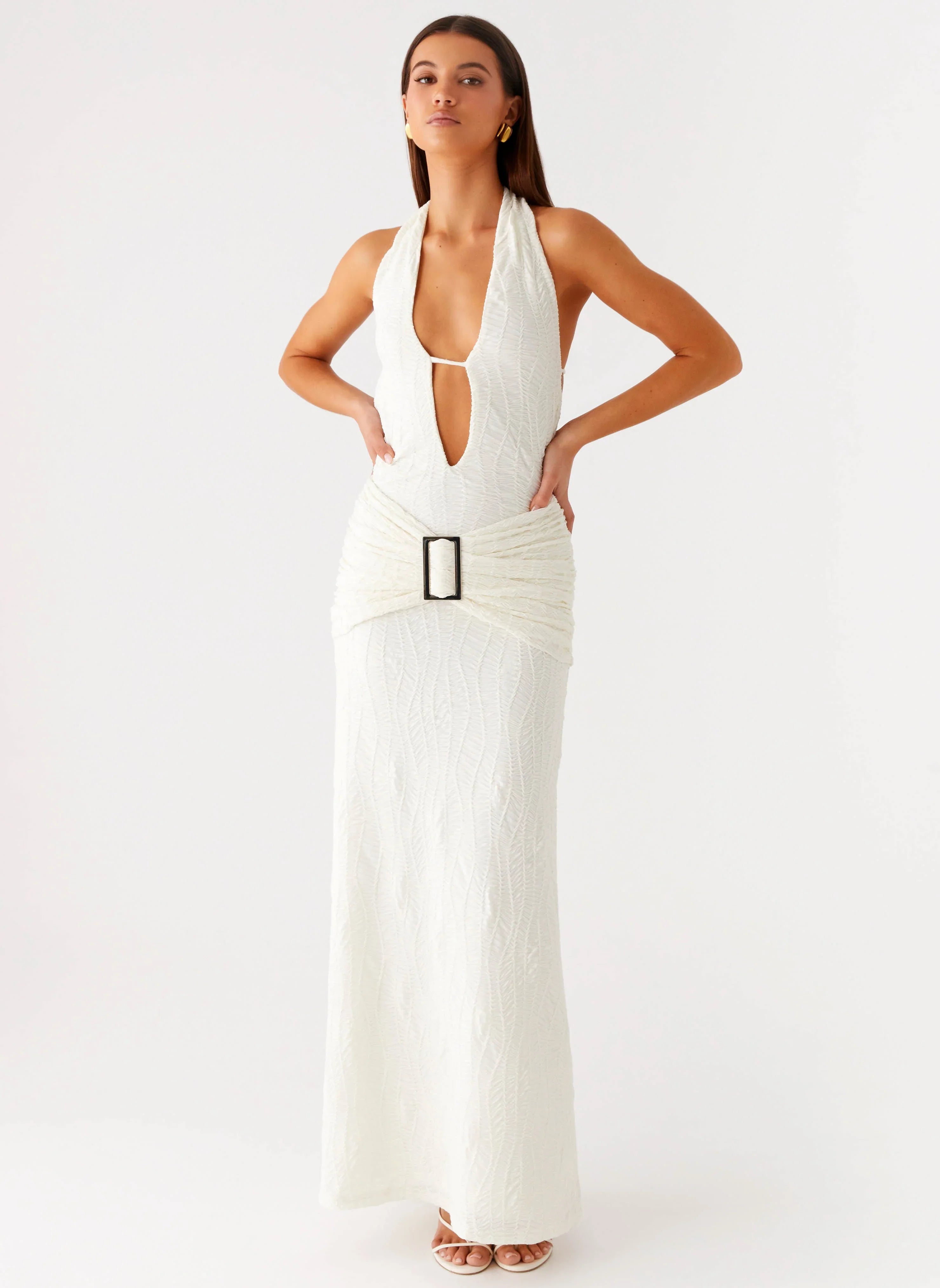 Smoke Ivy Maxi Dress - White