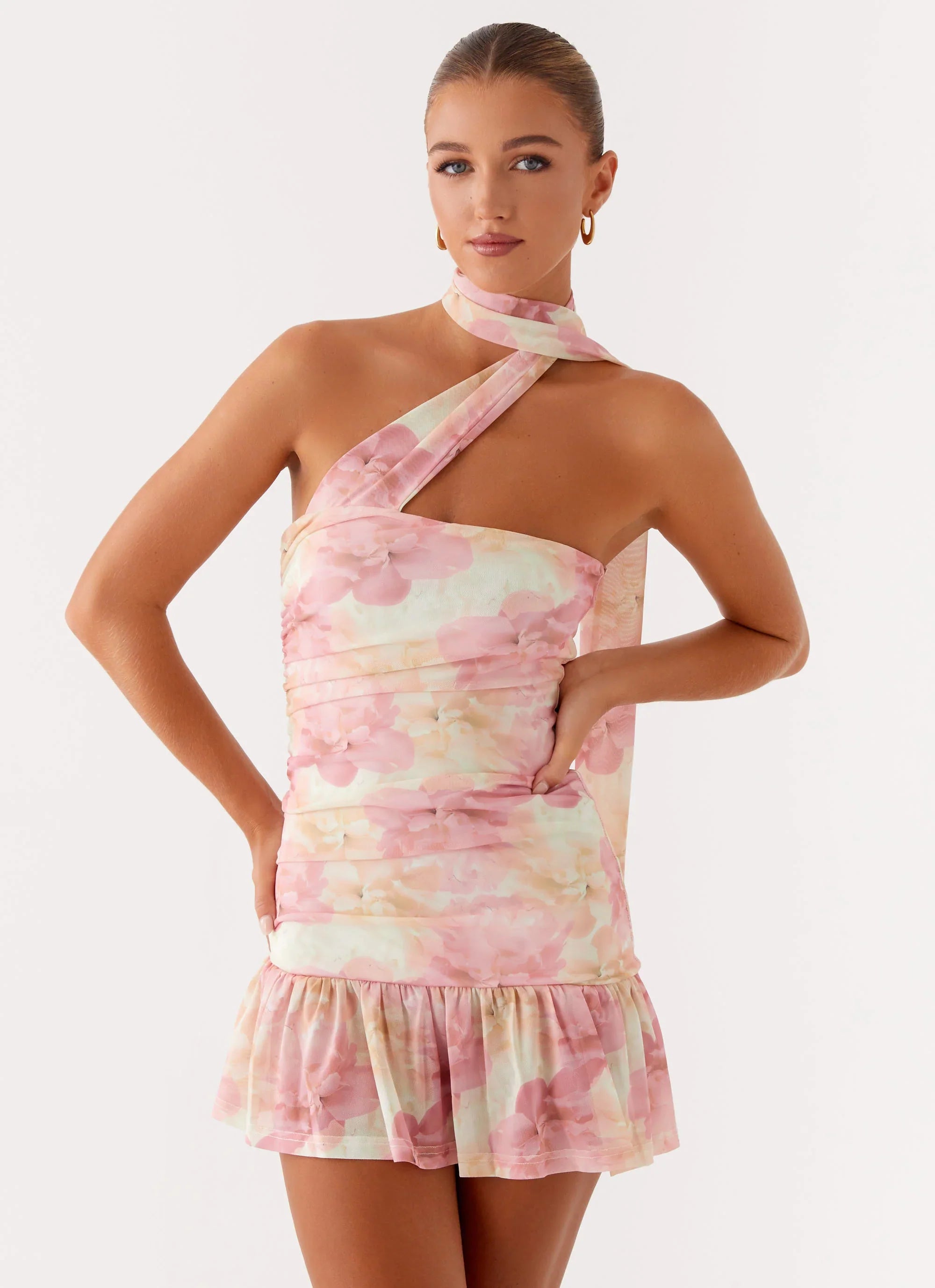 Fleur Mini Dress - Floral Print