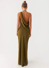 Opal Glow Maxi Dress - Khaki