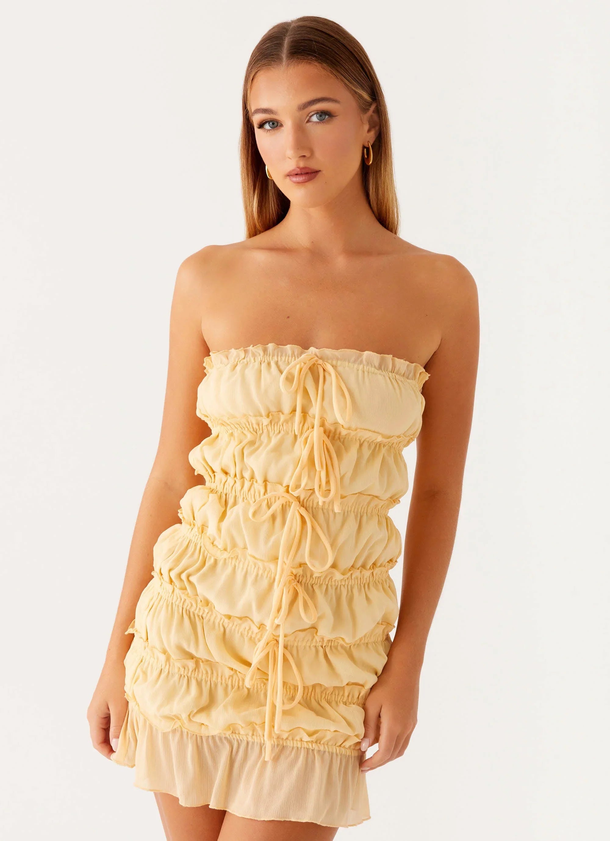 Kylan Mini Dress - Apricot