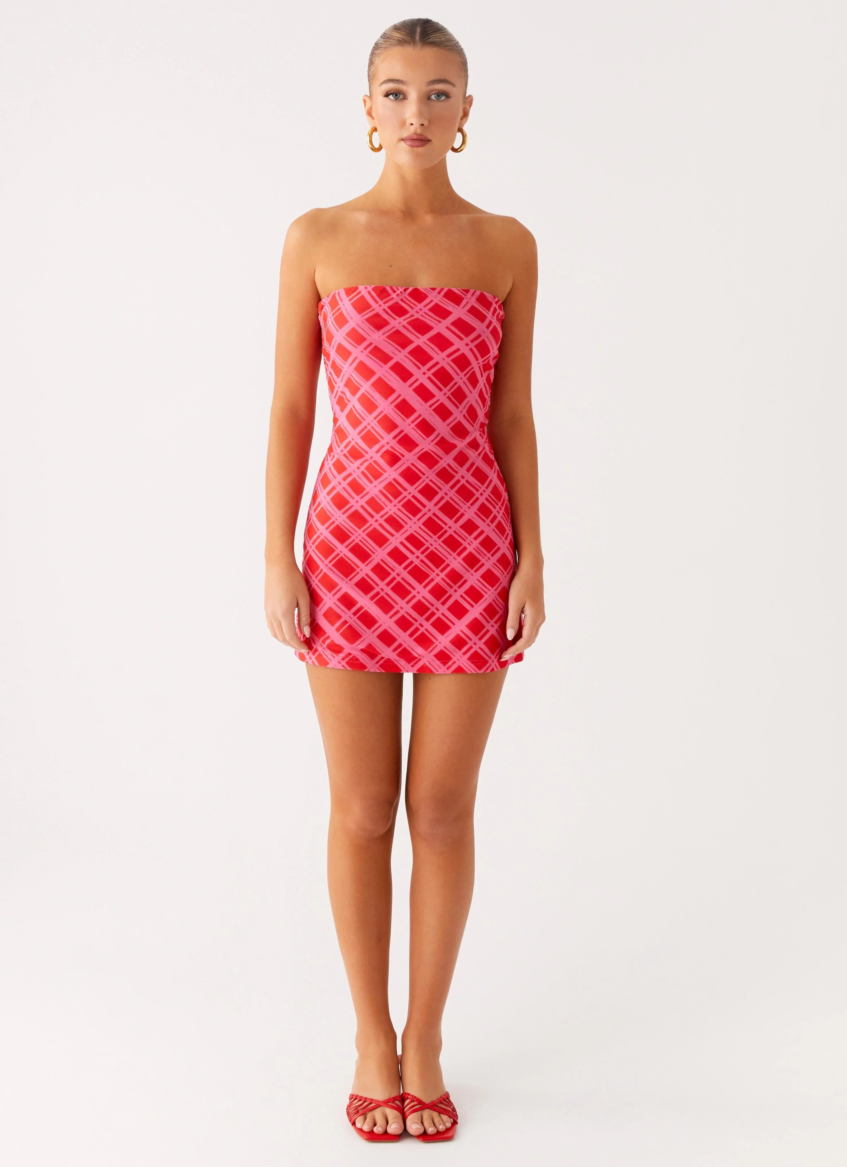 Hamilton Mini Dress - Pink Check
