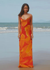Midafternoon Maxi Dress - Serene Orange