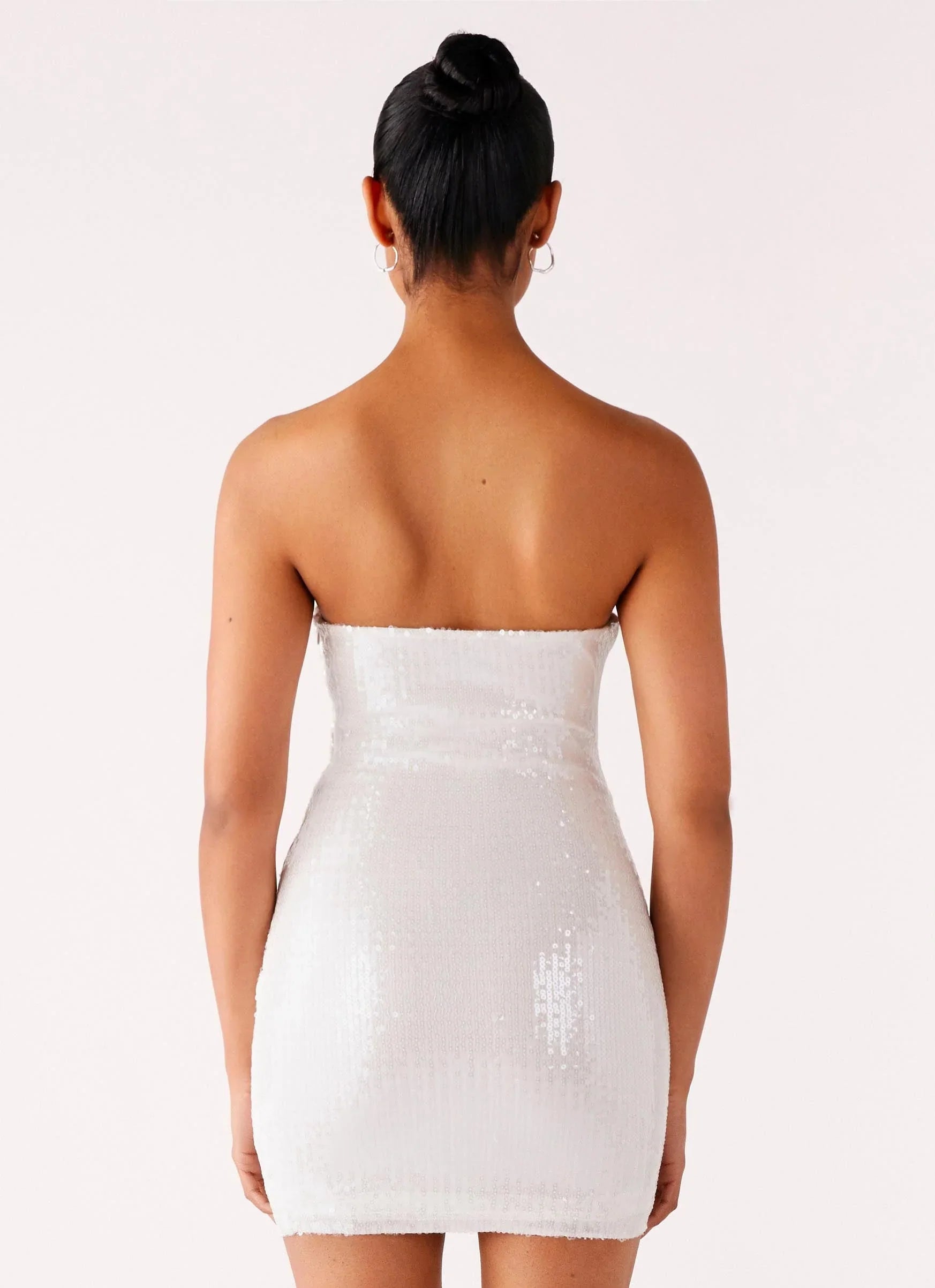 Clyra Sequin Mini Dress - Ivory