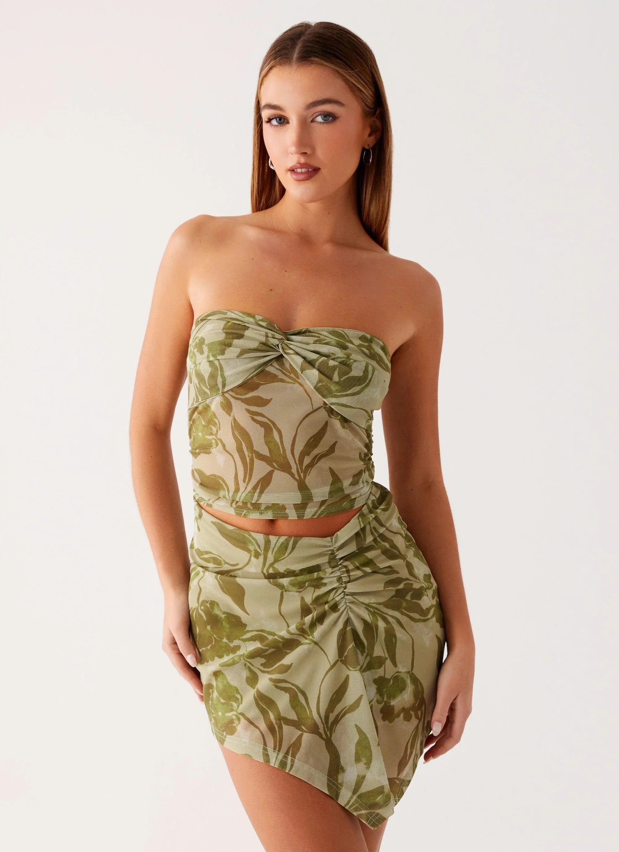 Varona Mini Dress - Jade Fern